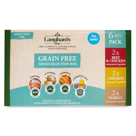 Earls Langham s Premium Multipack Dog Food Trays 6x395g