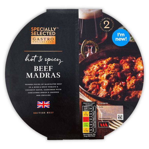 Specially Selected Gastro Hot & Spicy Beef Madras 460g