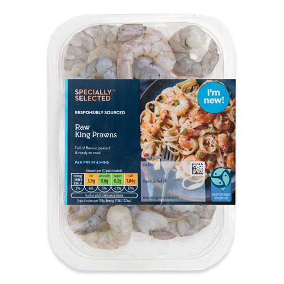 Specially Selected Raw King Prawns 160g