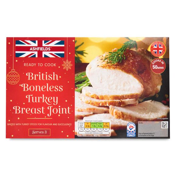 Ashfields British Boneless Turkey Breast Joint 500g