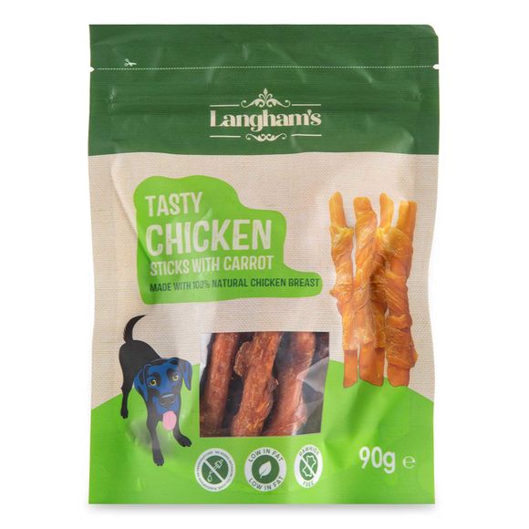 Langham's Chicken Sticks With Carrot 90g