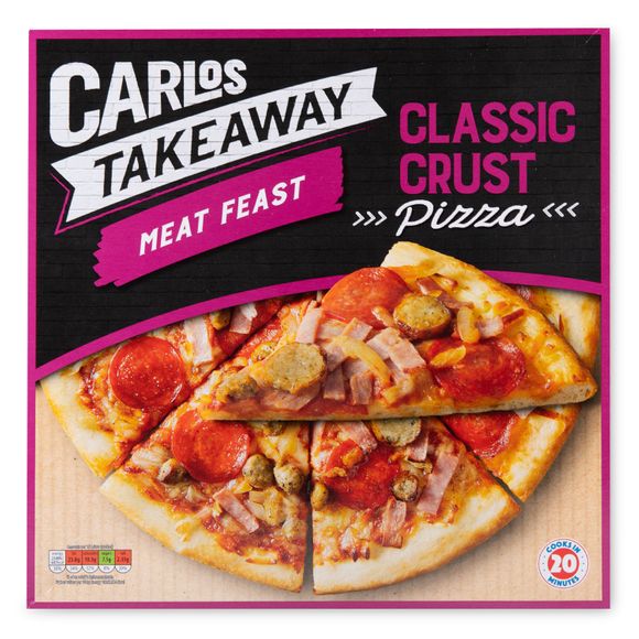 Carlos Takeaway Meat Feast Pizza Classic Crust 557g