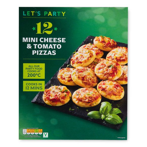 Let's Party Mini Cheese & Tomato Pizza 12x30g