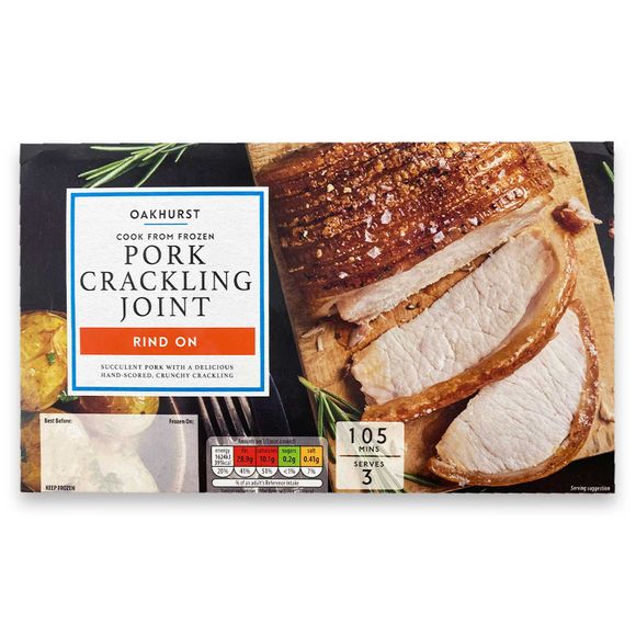 Oakhurst Pork Crackling Joint Rind On 600g