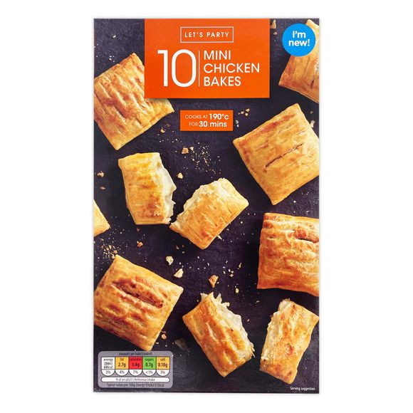 Let's Party Mini Chicken Bakes 300g/10 Pack