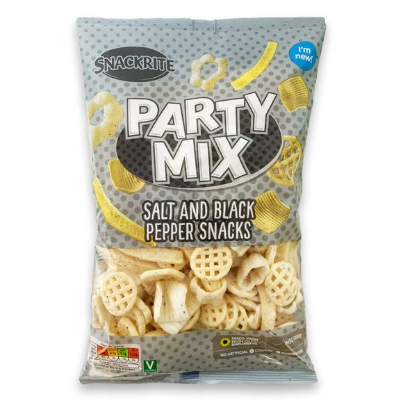 Snackrite Party Mix Salt & Black Pepper Snacks 150g