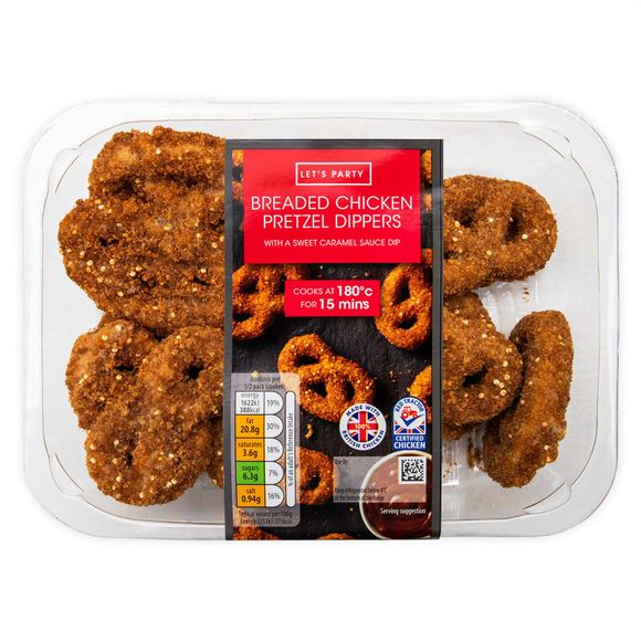 Let's Party Breaded Chicken Pretzel Dippers 290g