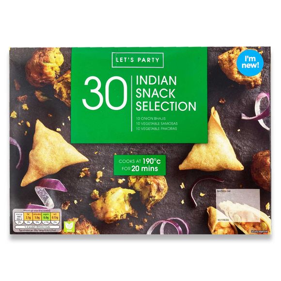 Let's Party Piece Indian Snack Selection 600g/30 Pack