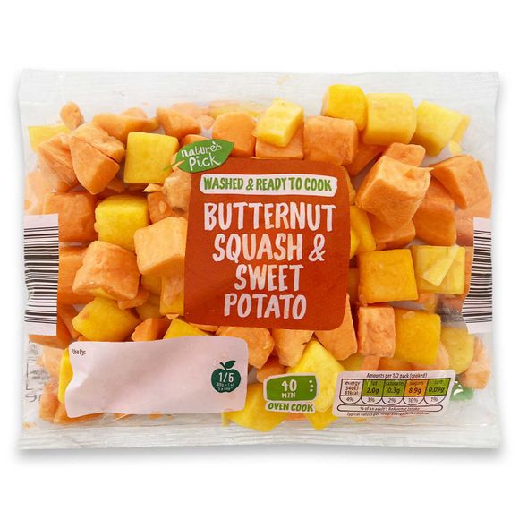 Nature's Pick Diced Butternut And Sweet Potato 300g