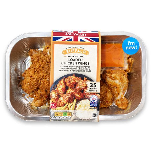 Ash Valley Buffalo Loaded Chicken Wings 500g