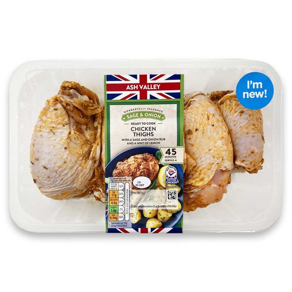 Ash Valley Sage & Onion Chicken Thighs 800g