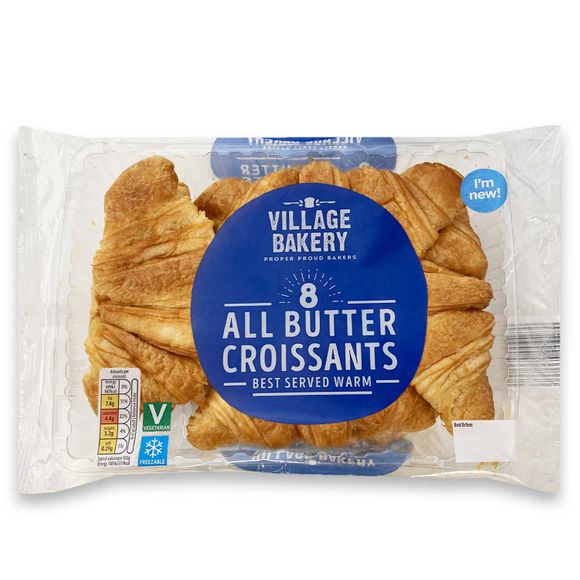 Village Bakery All Butter Croissants 8 Pack