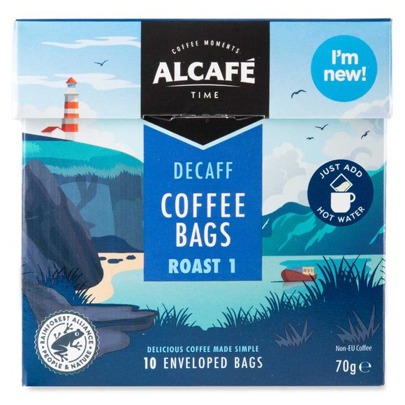 Alcafé Decaf Coffee Bags 10 Pack