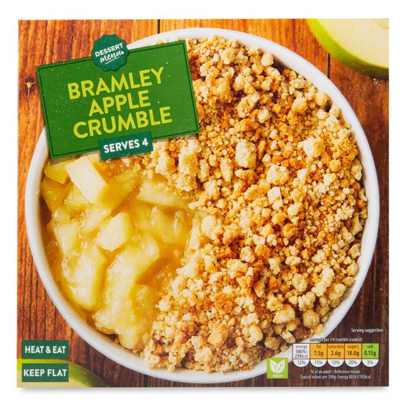 Dessert Menu Bramley Apple Crumble 500g