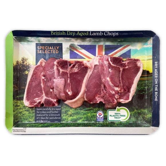 Specially Selected British Dry Aged Lamb Chops 340g