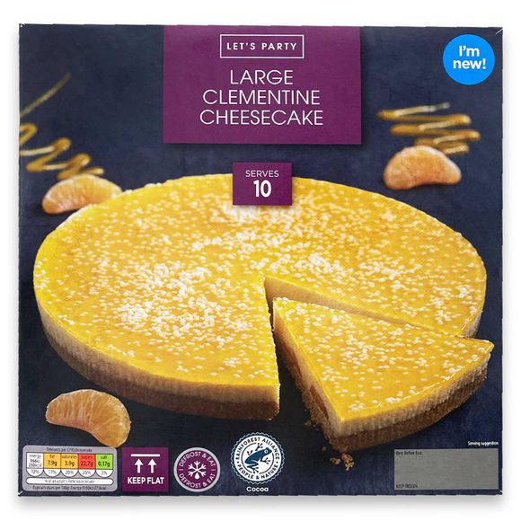 Let's Party Large Clementine Cheesecake 840g