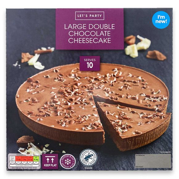 Let's Party Large Double Chocolate Cheesecake 800g