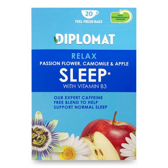 Diplomat Flower, Camomile & Apple Herbal Tea Bags 40g/20 Pack