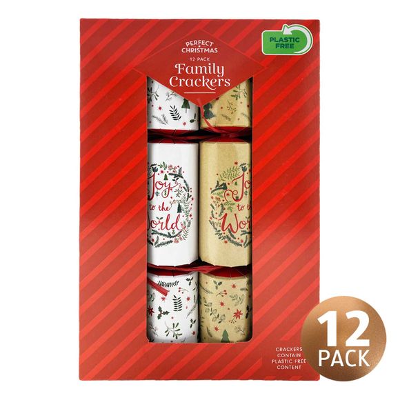 Perfect Christmas Joy Family Crackers 12 Pack