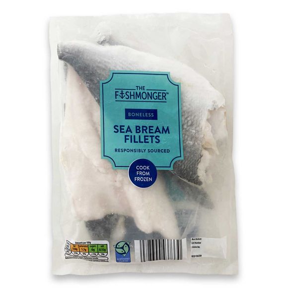 The Fishmonger Boneless Sea Bream Fillets 300g