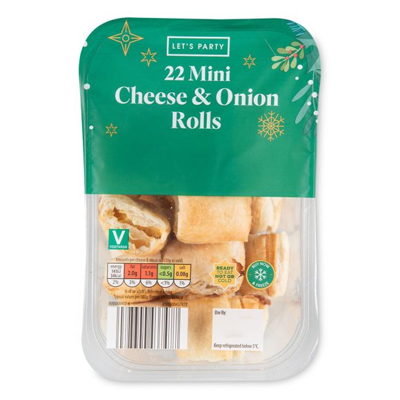 Let's Party Mini Cheese & Onion Rolls 220g