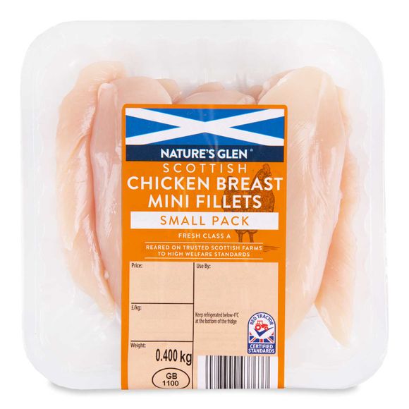 Nature's Glen Scottish Chicken Breast Mini Fillets 400g