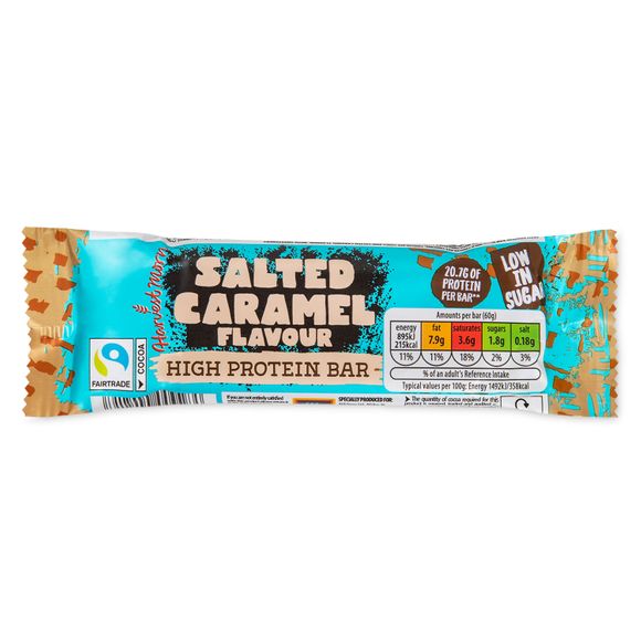 Harvest Morn Salted Caramel Flavour High Protein Bar 60g