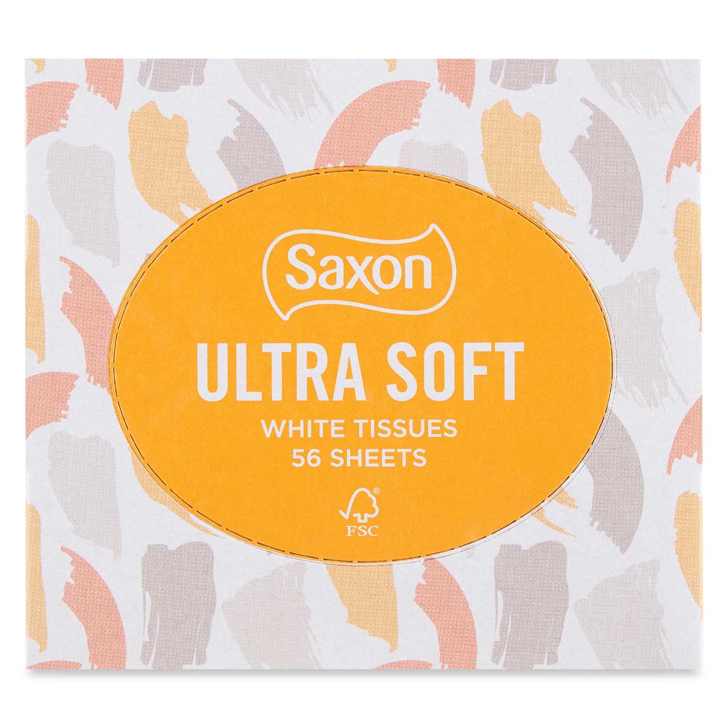 Saxon Ultra Soft White Tissues Summer Brush Strokes 56 Pack