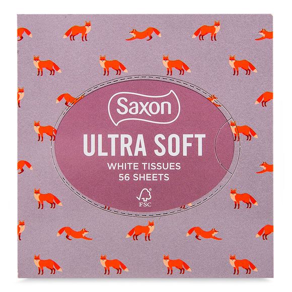 Saxon Ultra Soft Tissue Cube Winter Fox 56 Pack