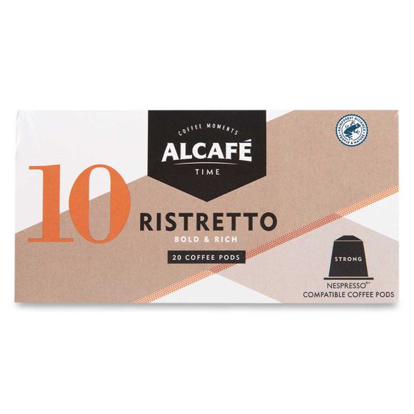 Alcafé Ristretto 20 Bold & Rich Coffee Pods 20x5g