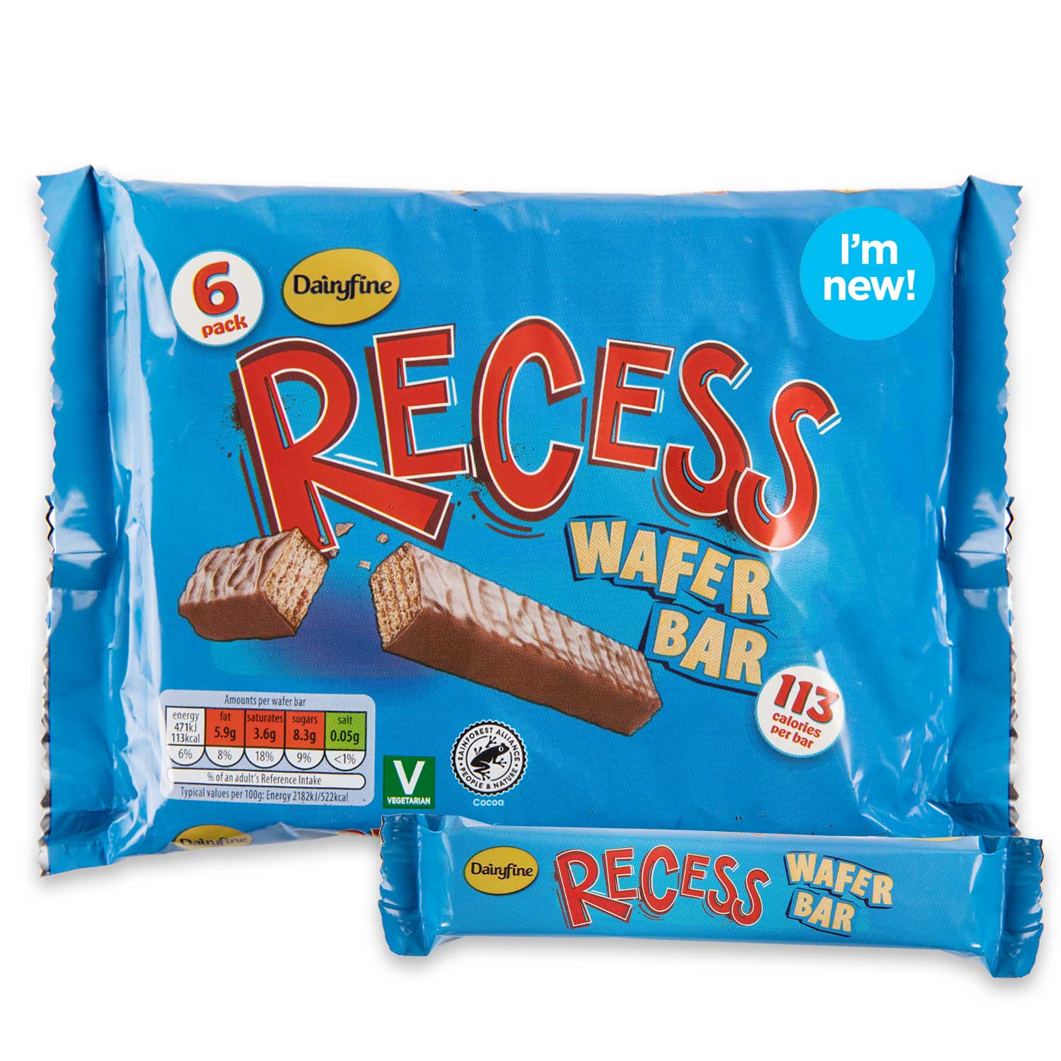 Dairyfine Recess Wafer Bar 6x21.5g