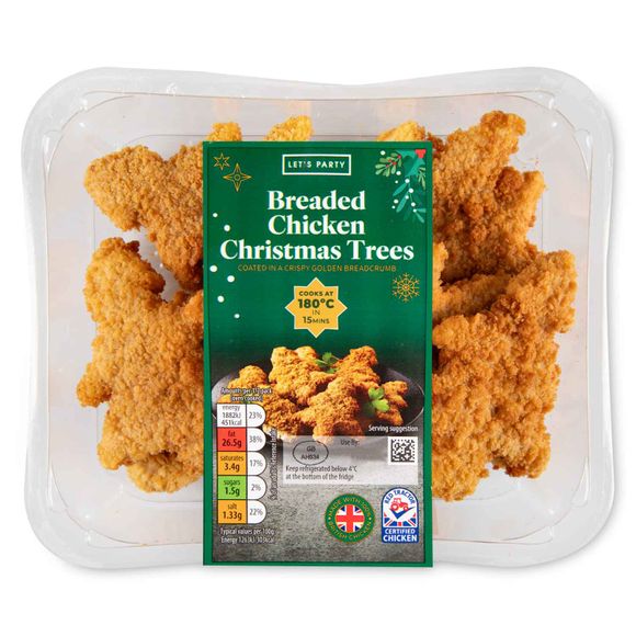 Let's Party Breaded Chicken Christmas Trees 320g