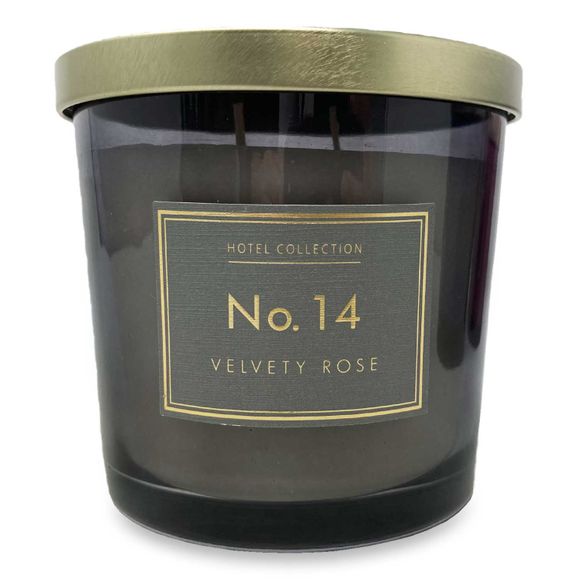 Hotel Collection Velvety Rose Fragranced Candle 335g