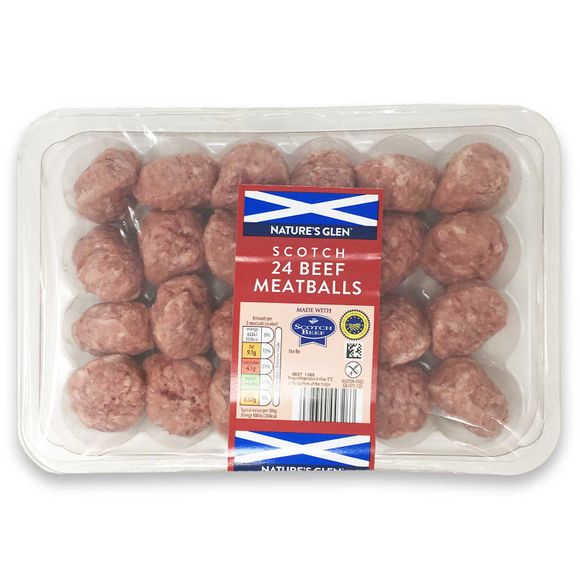 Nature's Pick Scotch Beef Meatballs 680g/24 Pack