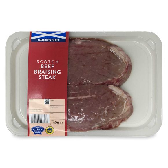 Nature's Glen Scotch Beef Braising Steak 400g