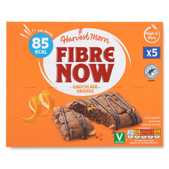 Harvest Morn Fibre Now Chocolate Orange 120g/5 Pack