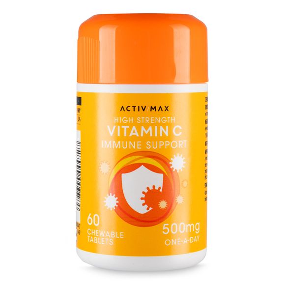 Activ-max Chewable Vitamin C 500mg Tablets 90 Pack