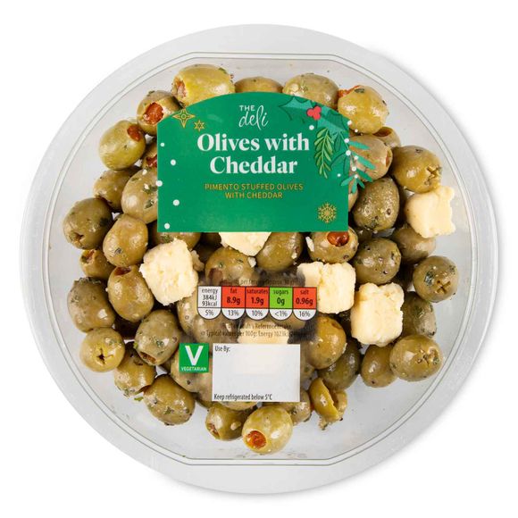 Let's Party Stuffed Green Olives With Cheddar Cheese 300g