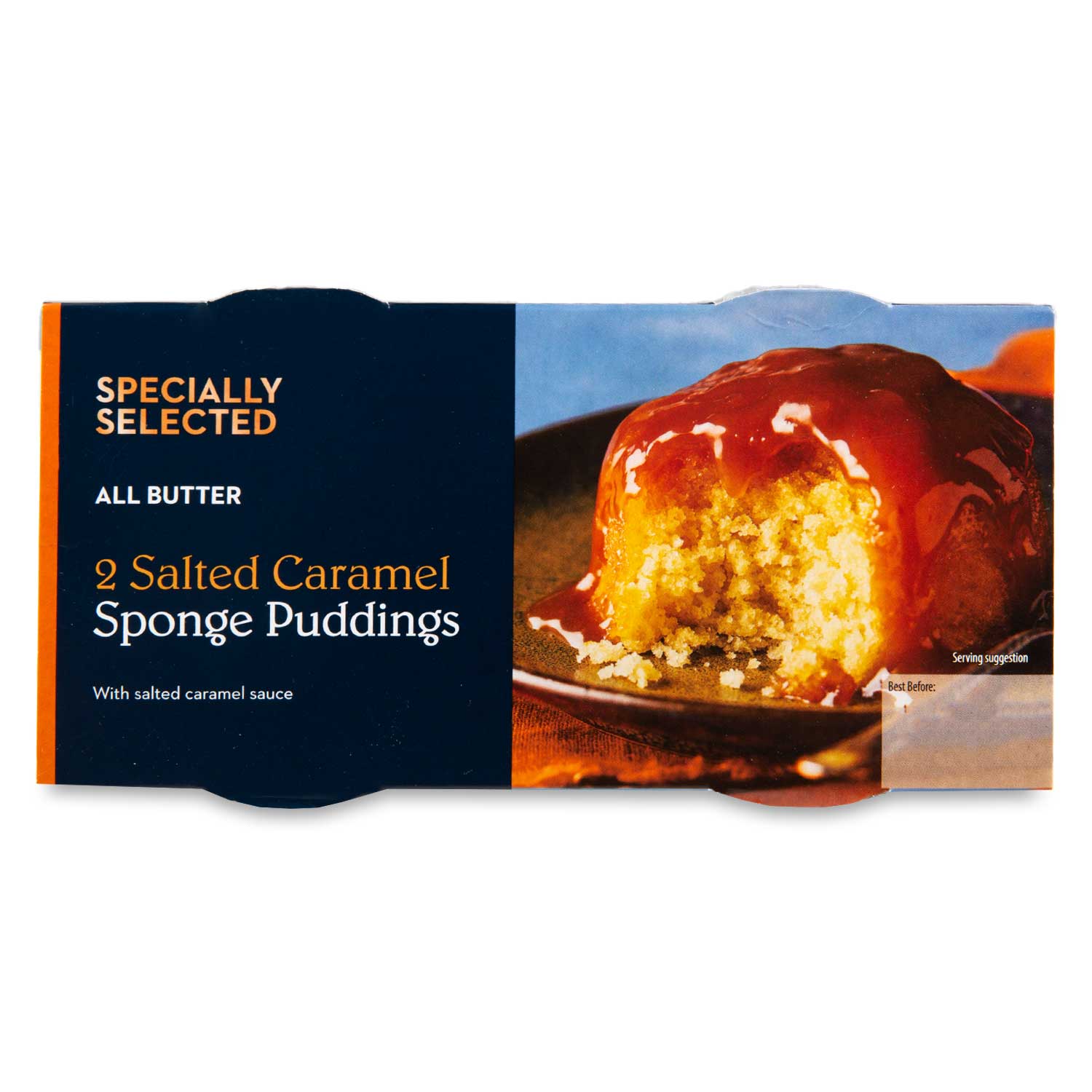 Specially Selected All Butter Salted Caramel Sponge Puddings 2x100g