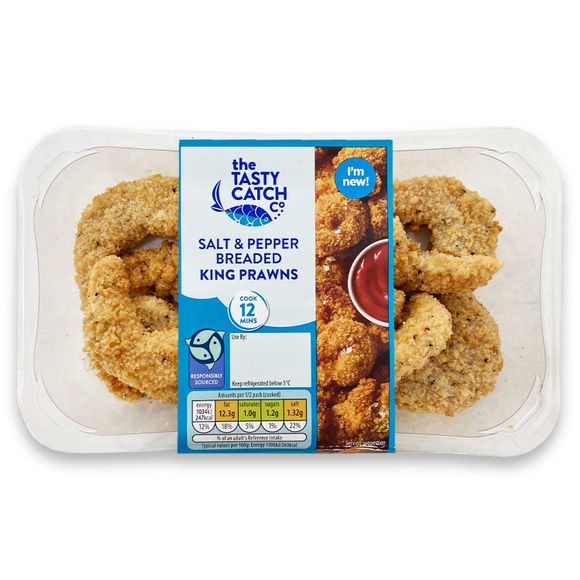 The Tasty Catch Co. Salt & Pepper Breaded King Prawns 200g