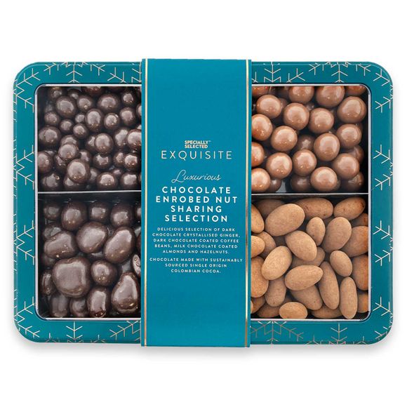 Specially Selected Exquisite Chocolate Enrobed Nut Sharing Selection 625g