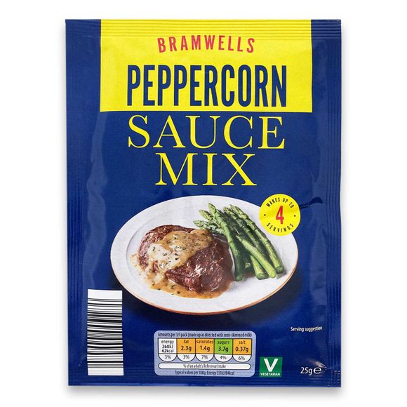 Bramwells Peppercorn Sauce Mix 25g