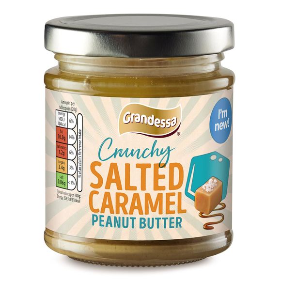 Grandessa Crunchy Salted Caramel Peanut Butter 180g