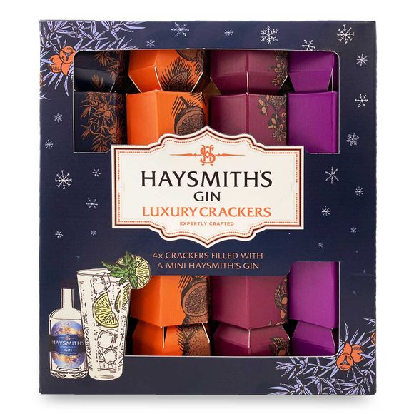 Haysmith's Gin Luxury Crackers 4x5cl