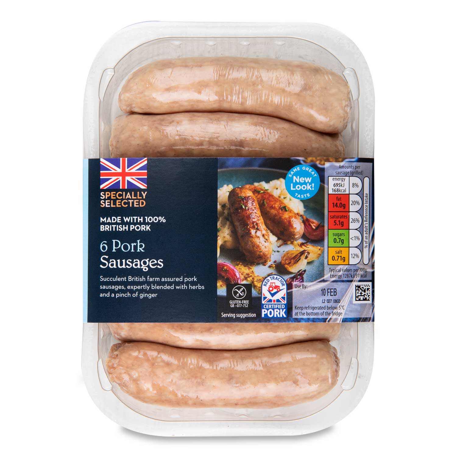 Specially Selected Pork Sausages 400g/6 Pack