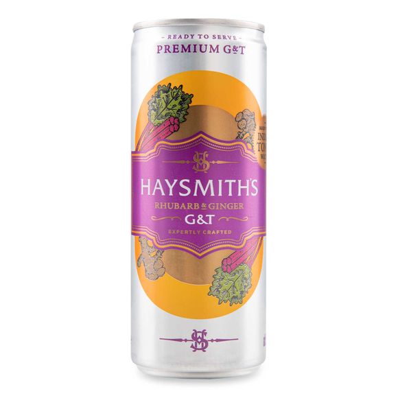 Haysmith's Gin & Tonic Rhubarb & Ginger 25cl