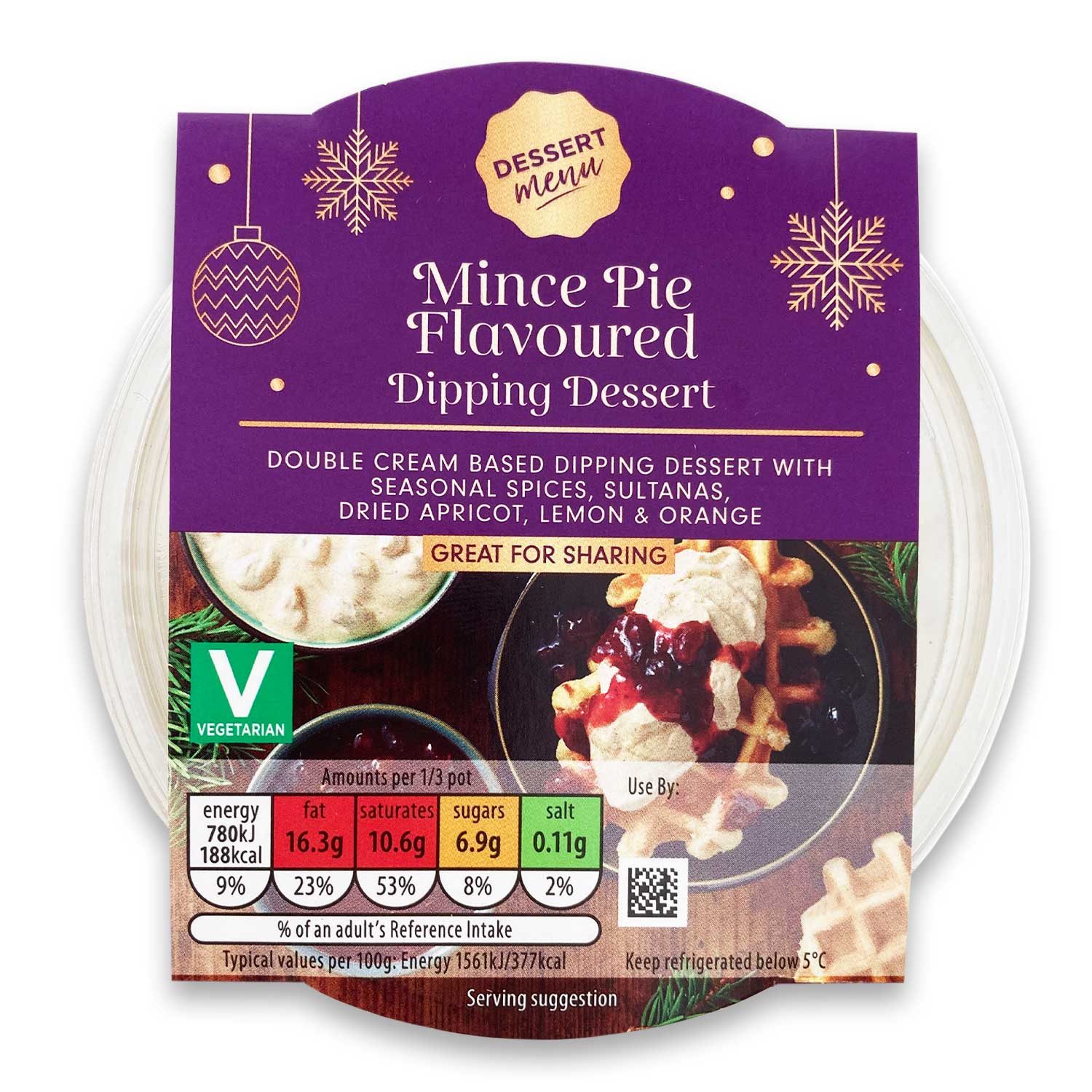 Dessert Menu Mince Pie Flavoured Dipping Dessert 150g