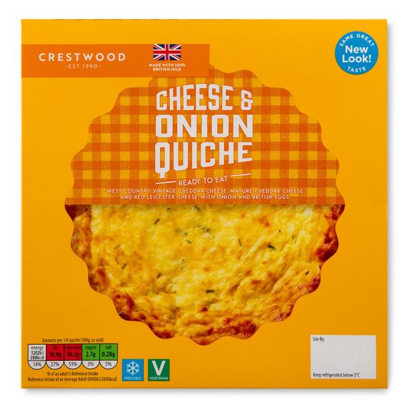 Crestwood Cheese & Onion Quiche 400g