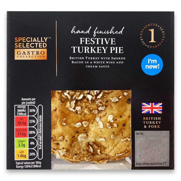 Specially Selected Gastro Festive Turkey Pie 250g