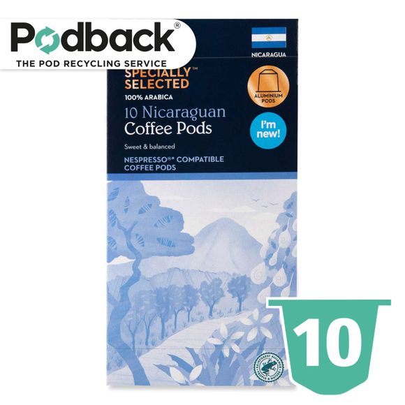 Specially Selected Nicaraguan Coffee Pods 10x5g